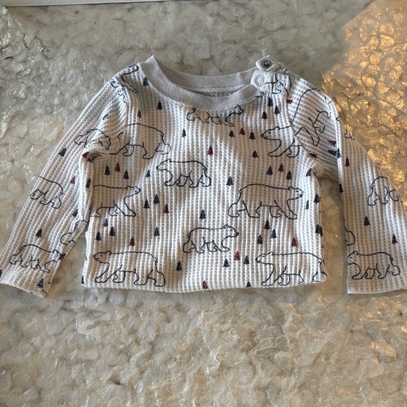 Garanimals Gray Polar Bear Long Sleeve Tee - Picture 1 of 4